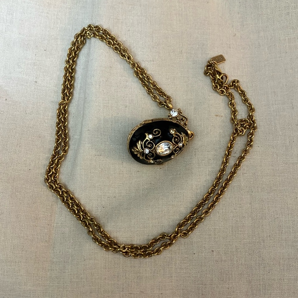 Faberge-style egg pendant